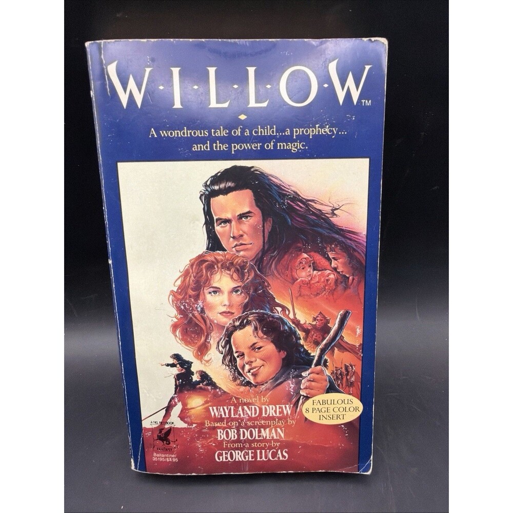 Vintage Willow Wayland Drew Fantasy Movie Novel 1988 Softcover George Lucas 2nd
